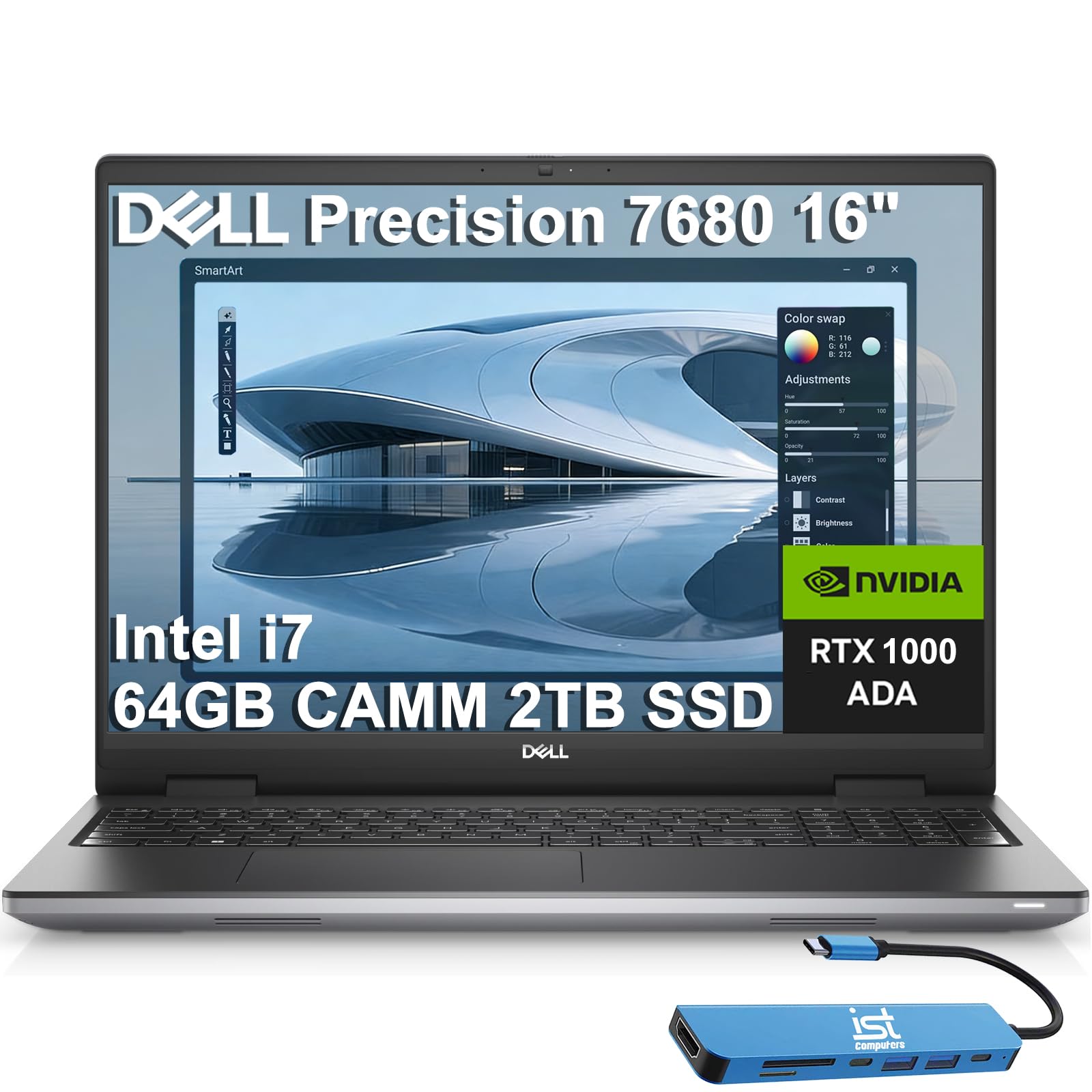 Amazon.com: Dell Precision 7000 7680 Mobile Workstation Laptop